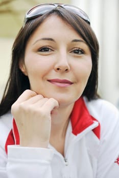 young adult woman portrait outdoor