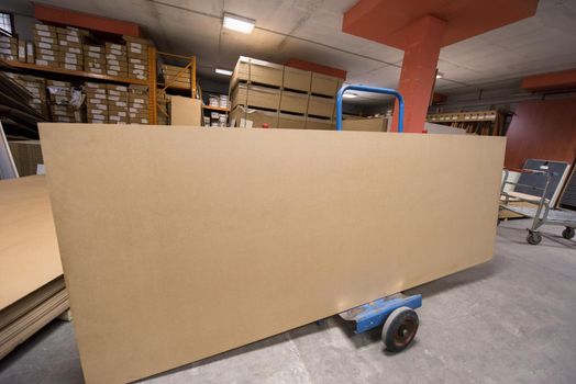 production Department of a big modern wooden furniture factory