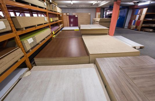 production Department of a big modern wooden furniture factory