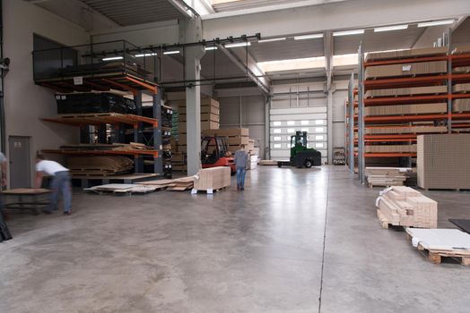 production Department at a furniture factory