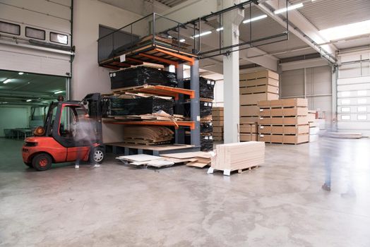production Department at a furniture factory