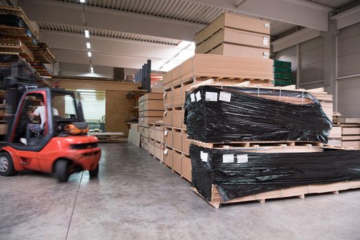 production Department at a furniture factory