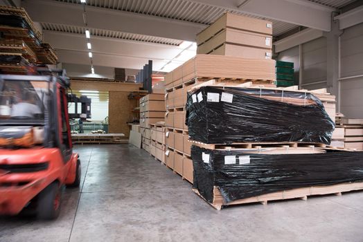 production Department at a furniture factory