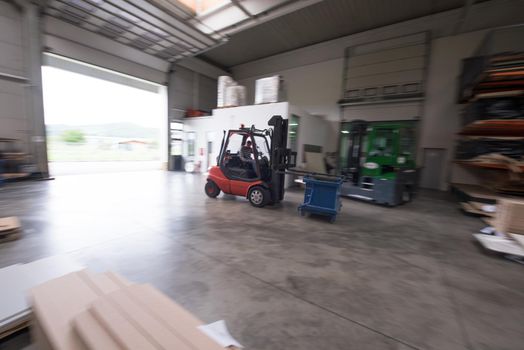 production Department at a furniture factory