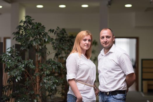 young designers in the creative office at the wooden furniture manufacture