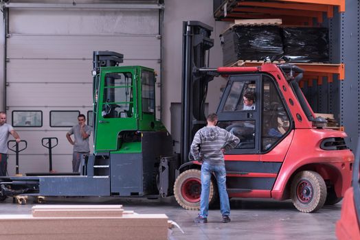production Department at a furniture factory