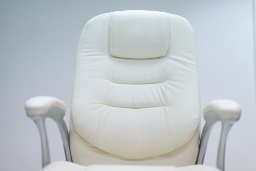 modern white office chair furiniture in empty startup business space