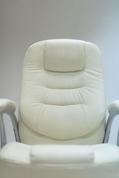 modern white office chair furiniture in empty startup business space