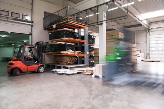 production Department at a furniture factory