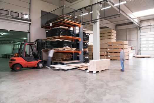 production Department at a furniture factory