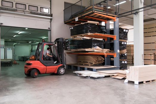 production Department at a furniture factory