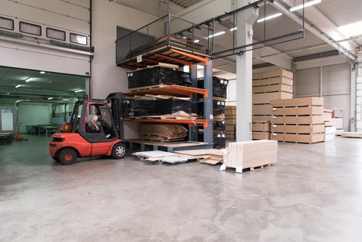 production Department at a furniture factory