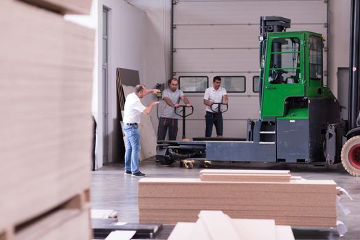 production Department at a furniture factory