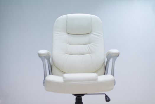 modern white office chair furiniture in empty startup business space