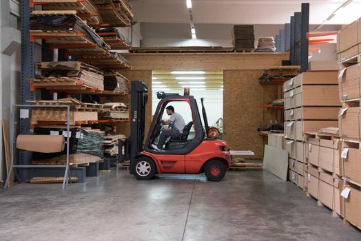 production Department at a furniture factory