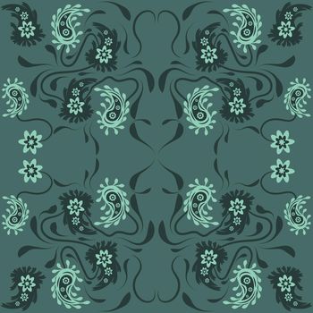 Paisley pattern. Doodle  background. Henna paisley mehndi doodles design tribal design element