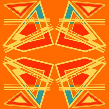 Background pattern with decorative geometric and abstract elements