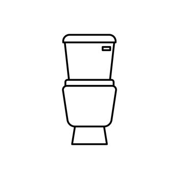toilet, bathroom, furniture line icon. elements of airport, travel illustration icons. signs, symbols can be used for web, logo, mobile app, UI, UX on white background