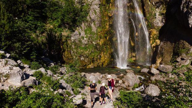 Grunas Waterfall is a picturesque site inside the National Park of Thethi, Albania.