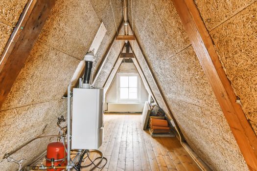 Beautiful oblong attic in luxury residetial building