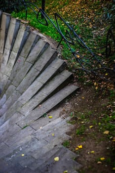Stepway in the park zone in Mziuri park in Tbilisi's downtown