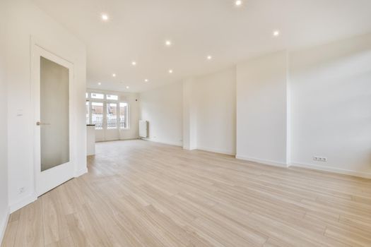 A cozy and spacious room in a modern house