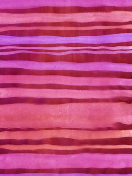 Colored Hand Drawn Watercolor Abstract Background with Stripes. Watercolor Paint Decorative Texture Backdrop.