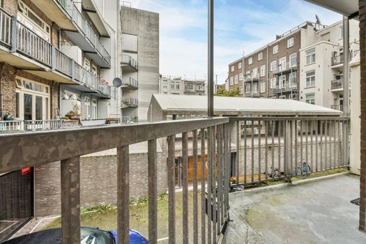 Balcony of a beautiful house in the daytime