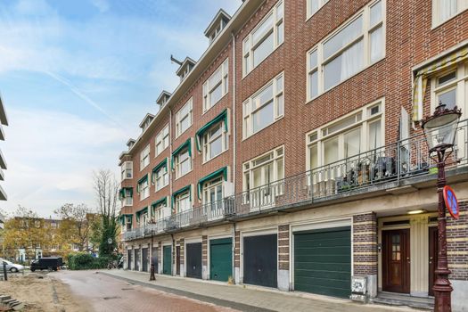 View to facade of a modern residential building