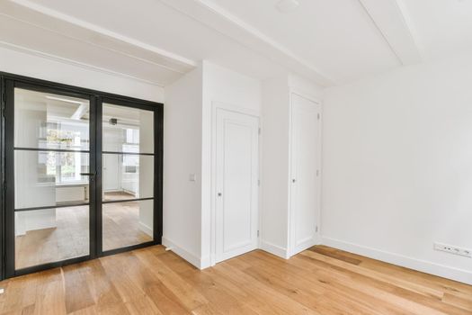 Attractive room design with sliding glass doors