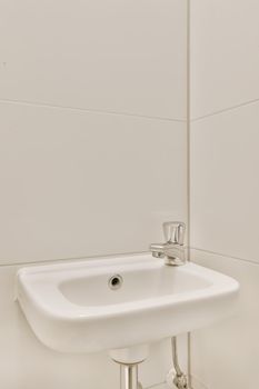Interior design of modern bathroom at home