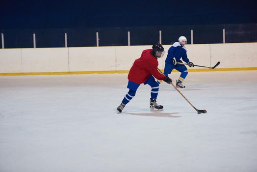 ice hockey sport players in action, business comptetition concpet