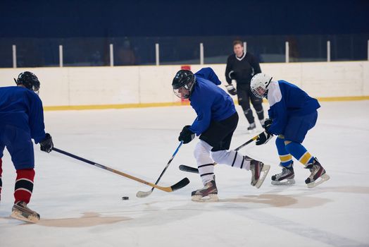 ice hockey sport players in action, business comptetition concpet