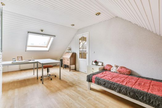 Stunning bedroom with a beautifully laid bed