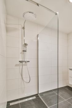 Modern shower cubicle in a superb bathroom