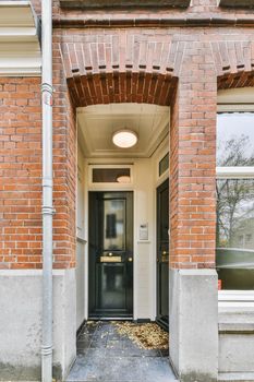 View to facade of a modern residential building