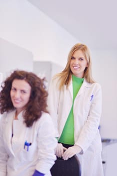 group of scientists working at the laboratory