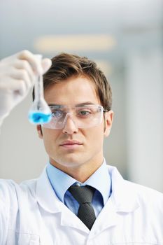 research and  science doctor student  people  in bright laboratory representing chemistry education and medicine concept