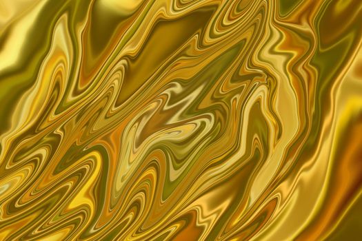 Abstract gold textured liquid background.