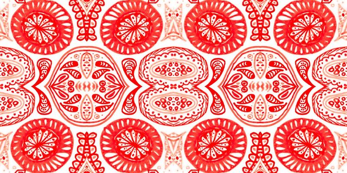 Art texture chinese. Oriental japanese background. Red asian style. Seamless chinese pattern. New year hand drawn geometric wallpaper. Vintage floral ethnic ornament. Abstract chinese pattern.