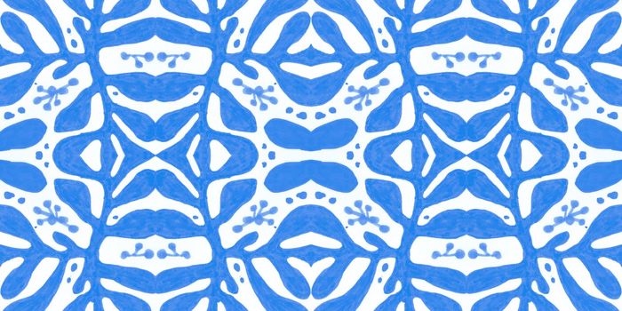 Italian majolica tile. Moroccan oriental patchwork. Abstract vintage portuguese ceramic. Seamless azulejo mosaic. Floral spanish pattern. Watercolor majolica. Majolica ornament.