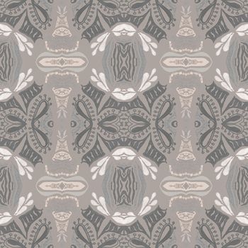 Baroque tile. Royal victorian style texture. Flower Luxury background. Retro Baroque pattern. Old rococo design textile. Floral damask ornament. Baroque seamless wallpaper.