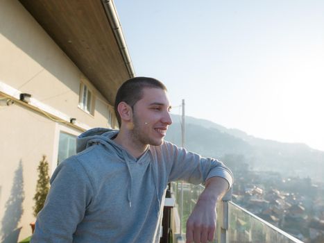 young man portrait  outdoor