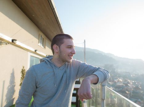 young man portrait  outdoor