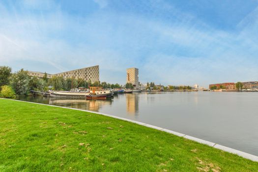 Amazing view of the river surrounded by greenery