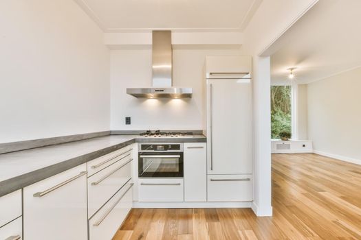 Interior of a beautiful kitchen of an elite house