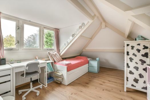 Interior design of a modern teenager's room