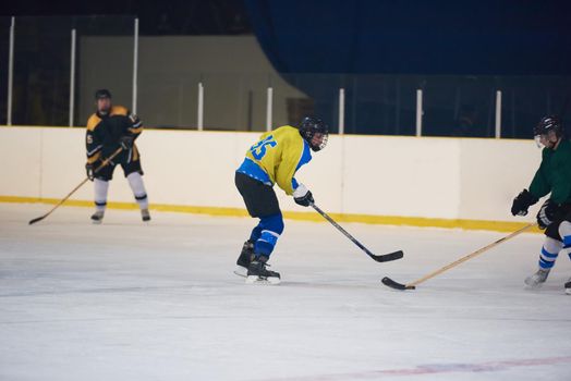 ice hockey sport players in action, business comptetition concpet