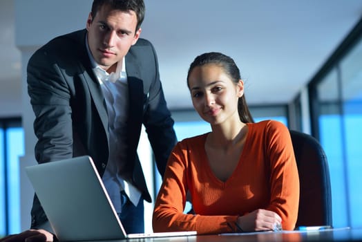 business people team on meeting at bright office space