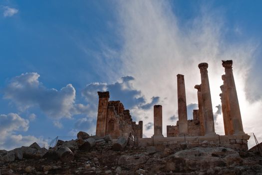 ruins of the ancient roman city of Jerash